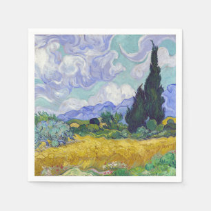 Vincent Van Gogh - Tarweveld met cipressen Servet