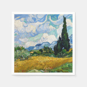 Vincent Van Gogh - Tarweveld met cipressen Servet