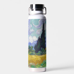 Vincent Van Gogh - Tarweveld met cipressen Waterfles
