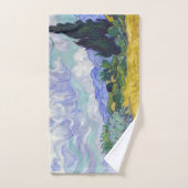 Vincent Van Gogh - Tarweveld met Cypresse Bad Handdoek (Handdoek)