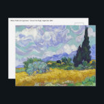 Vincent Van Gogh - Tarweveld met Cypresse Briefkaart<br><div class="desc">Wheat Field met Cypresses / Champ de ble avec cypres - Vincent Van Gogh,  september 1889</div>