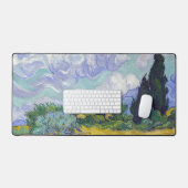 Vincent Van Gogh - Tarweveld met Cypresse Bureaumat (Keyboard & Muis)
