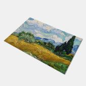 Vincent Van Gogh - Tarweveld met Cypresse Deurmat (Schuin)