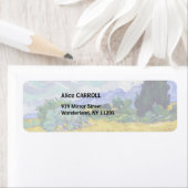 Vincent Van Gogh - Tarweveld met Cypresse Etiket (Insitu)