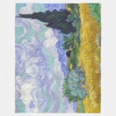 Vincent Van Gogh - Tarweveld met Cypresse Fleece Deken (Voorkant)