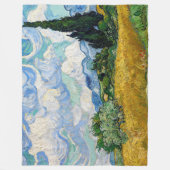 Vincent Van Gogh - Tarweveld met Cypresse Fleece Deken (Voorkant)