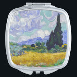 Vincent Van Gogh - Tarweveld met Cypresse Handtas Spiegeltje<br><div class="desc">Wheat Field met Cypresses / Champ de ble avec cypres - Vincent Van Gogh,  september 1889</div>