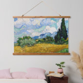 Vincent Van Gogh - Tarweveld met Cypresse Hangend Wandkleed (Slaapkamer)