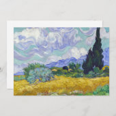 Vincent Van Gogh - Tarweveld met Cypresse Kaart (Voorkant / Achterkant)