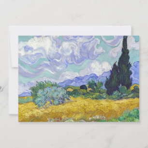 Vincent Van Gogh - Tarweveld met Cypresse Kaart