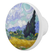 Vincent Van Gogh - Tarweveld met Cypresse Keramische Knop (Rechts)