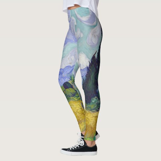 Vincent Van Gogh - Tarweveld met Cypresse Leggings (Links)