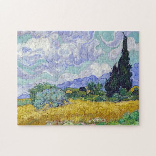 Vincent Van Gogh - Tarweveld met Cypresse Legpuzzel (Horizontaal)