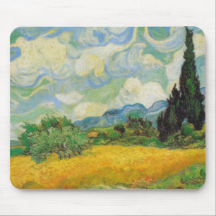 Vincent Van Gogh - Tarweveld met Cypresse Muismat