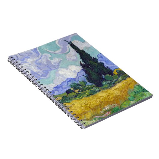 Vincent Van Gogh - Tarweveld met Cypresse Notitieboek (Rechterzijde)