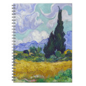 Vincent Van Gogh - Tarweveld met Cypresse Notitieboek (Voorkant)