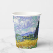 Vincent Van Gogh - Tarweveld met Cypresse Papieren Bekers (Achterkant)