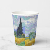 Vincent Van Gogh - Tarweveld met Cypresse Papieren Bekers (Rechts)