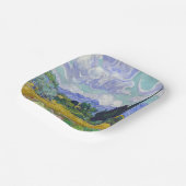 Vincent Van Gogh - Tarweveld met Cypresse Papieren Bordje (Gebogen)