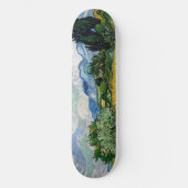 Vincent Van Gogh - Tarweveld met Cypresse Persoonlijk Skateboard (Voorkant)