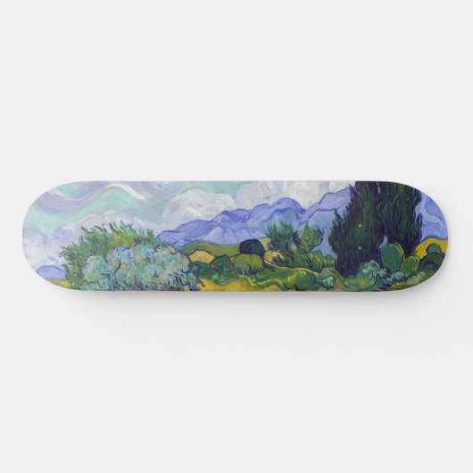 Vincent Van Gogh - Tarweveld met Cypresse Persoonlijk Skateboard (Horizontaal)