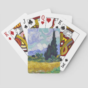 Vincent Van Gogh - Tarweveld met Cypresse Pokerkaarten