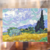 Vincent Van Gogh - Tarweveld met Cypresse Raamsticker (Vel 2)