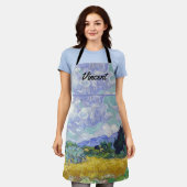 Vincent Van Gogh - Tarweveld met Cypresse Schort (Gedragen)