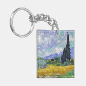 Vincent Van Gogh - Tarweveld met Cypresse Sleutelhanger (Voorkant Links)