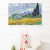 Vincent Van Gogh - Tarweveld met Cypresse Spandoek (Insitu)