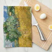 Vincent Van Gogh - Tarweveld met Cypresse Theedoek (Quarter Fold)