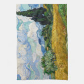 Vincent Van Gogh - Tarweveld met Cypresse Theedoek (Verticaal)