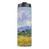 Vincent Van Gogh - Tarweveld met Cypresse Thermosbeker (Voorkant)