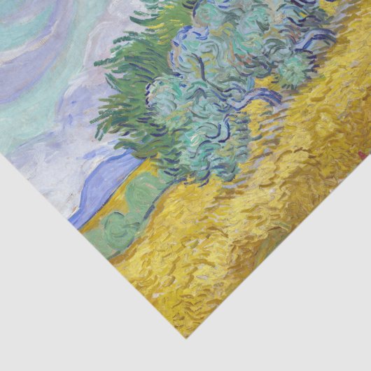 Vincent Van Gogh - Tarweveld met Cypresse Tissuepapier (Detail)