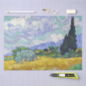 Vincent Van Gogh - Tarweveld met Cypresse Tissuepapier (Craft)