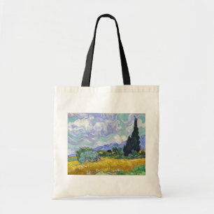Vincent Van Gogh - Tarweveld met Cypresse Tote Bag