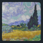 Vincent Van Gogh - Tarweveld met Cypresse Trivet<br><div class="desc">Wheat Field met Cypresses / Champ de ble avec cypres - Vincent Van Gogh,  september 1889</div>