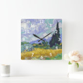 Vincent Van Gogh - Tarweveld met Cypresse Vierkante Klok (Huis)