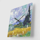 Vincent Van Gogh - Tarweveld met Cypresse Vierkante Klok (Hoek)