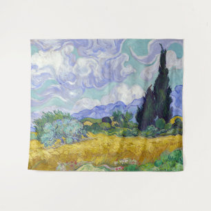 Vincent Van Gogh - Tarweveld met Cypresse Wandkleed