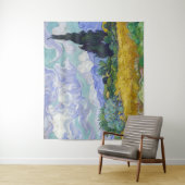 Vincent Van Gogh - Tarweveld met Cypresse Wandkleed (In situ)