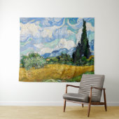 Vincent Van Gogh - Tarweveld met Cypresse Wandkleed (In Situ (horizontaal))