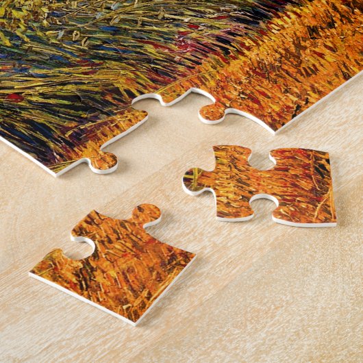 Vincent Van Gogh - Tarweveld met een Lark Legpuzzel (Zijkant)