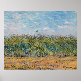 Vincent van Gogh - Tarweveld met een leeuwerik Poster