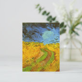 Vincent van Gogh Tarweveld met kraaien Briefkaart (Staand voorkant)