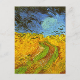 Vincent van Gogh Tarweveld met kraaien Briefkaart