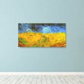 Vincent van Gogh Tarweveld met kraaien Canvas Afdruk (Insitu (Houten vloer))