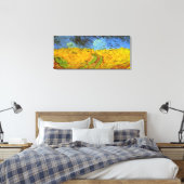 Vincent van Gogh Tarweveld met kraaien Canvas Afdruk (Insitu (Slaapkamer))