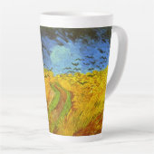 Vincent van Gogh Tarweveld met kraaien Latte Mok (Rechterhoek)