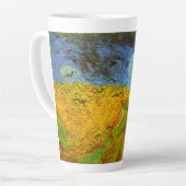 Vincent van Gogh Tarweveld met kraaien Latte Mok (Linkerhoek)